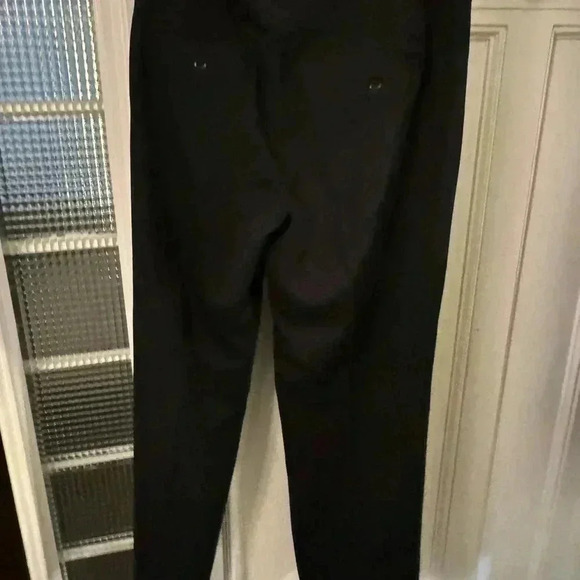 Express design studio women’s black pants button sailor front straight leg sz8 - Picture 2 of 8